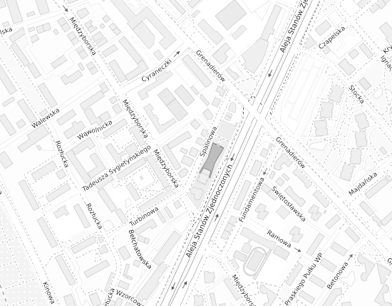 Mapa z adresem organizacji