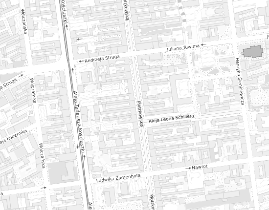 Mapa z adresem organizacji