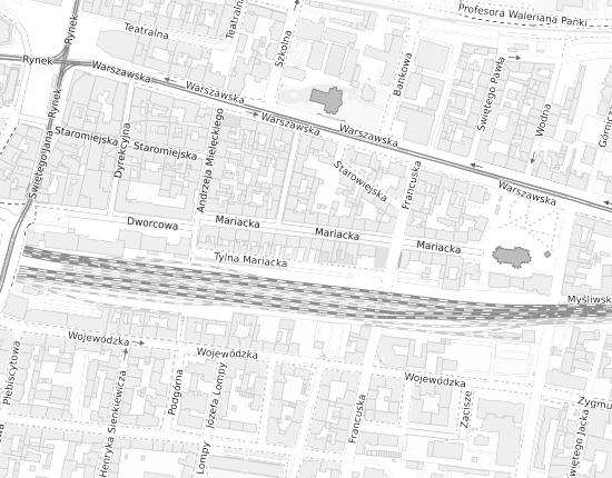 Mapa z adresem organizacji
