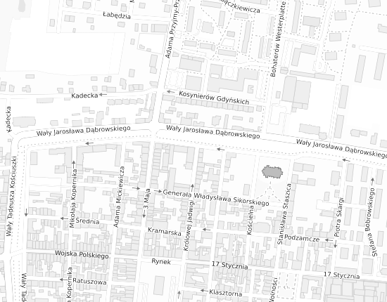 Mapa z adresem organizacji