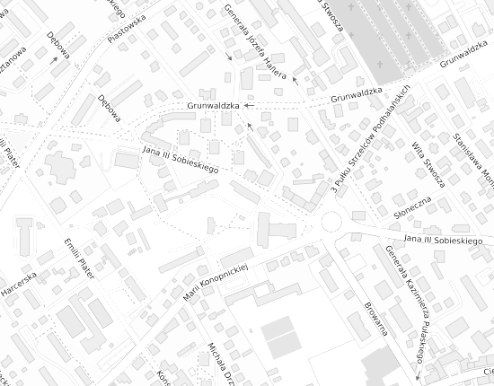 Mapa z adresem organizacji