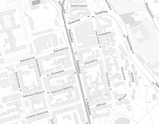 Mapa z adresem organizacji