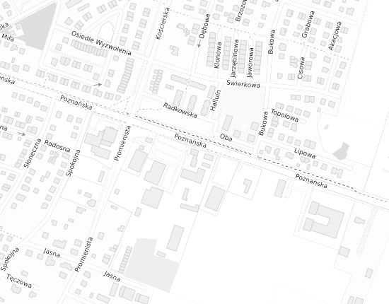 Mapa z adresem organizacji