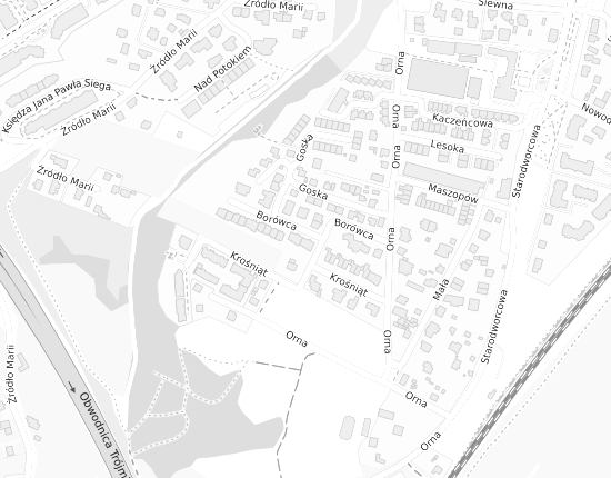 Mapa z adresem organizacji