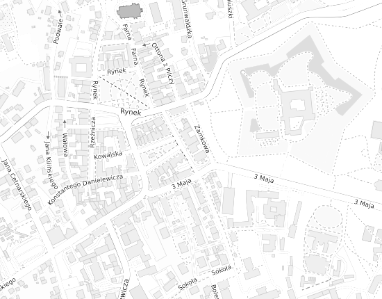 Mapa z adresem organizacji