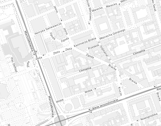 Mapa z adresem organizacji