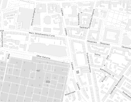 Mapa z adresem organizacji