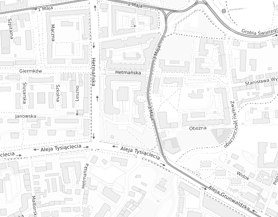 Mapa z adresem organizacji