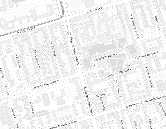 Mapa z adresem organizacji