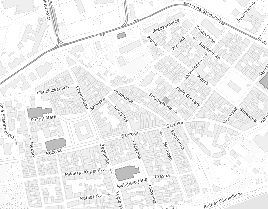 Mapa z adresem organizacji