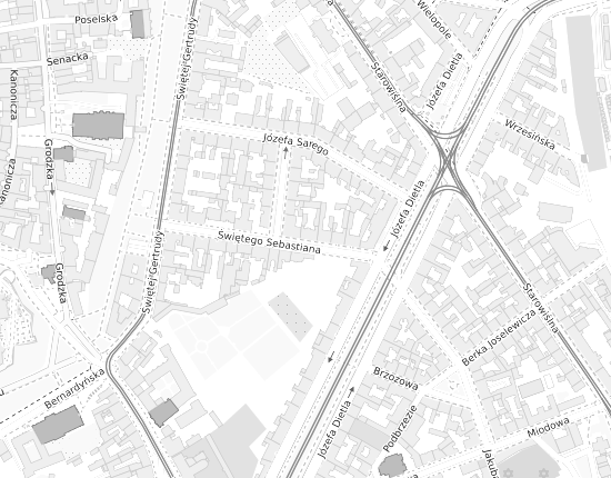 Mapa z adresem organizacji