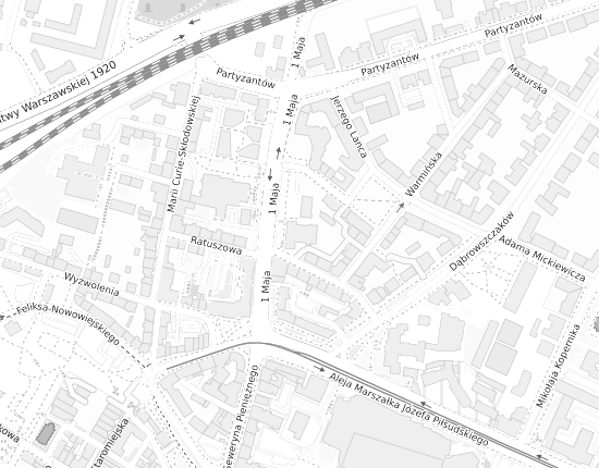 Mapa z adresem organizacji