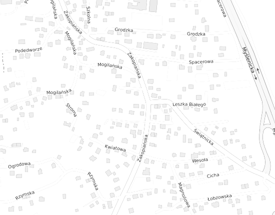 Mapa z adresem organizacji