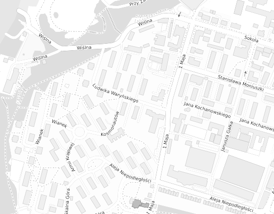 Mapa z adresem organizacji