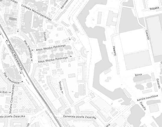Mapa z adresem organizacji