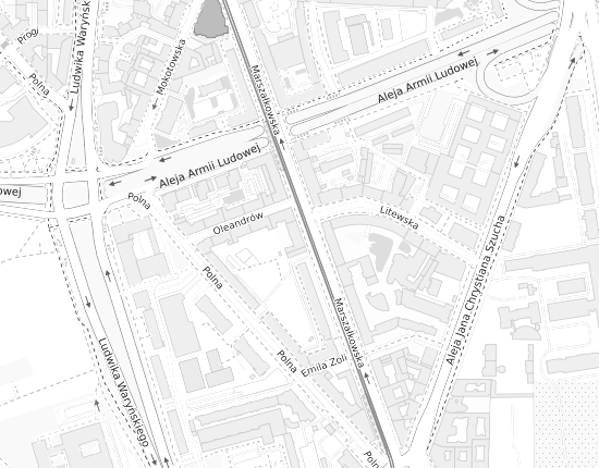 Mapa z adresem organizacji