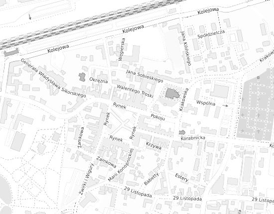 Mapa z adresem organizacji