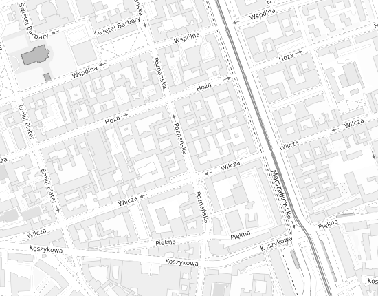 Mapa z adresem organizacji