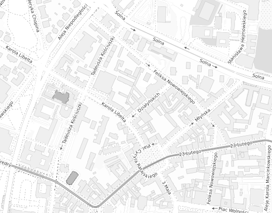 Mapa z adresem organizacji
