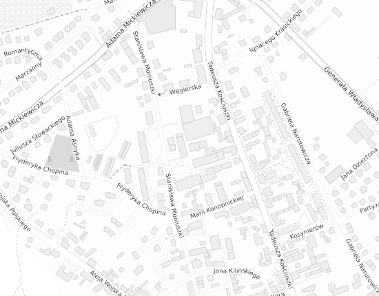 Mapa z adresem organizacji