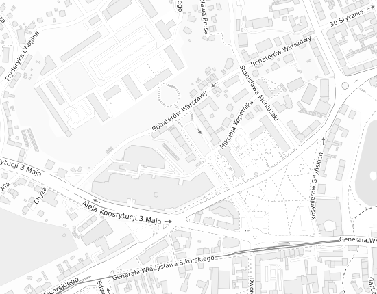 Mapa z adresem organizacji