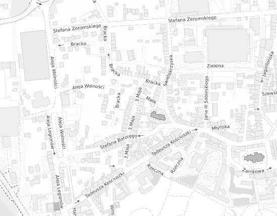 Mapa z adresem organizacji