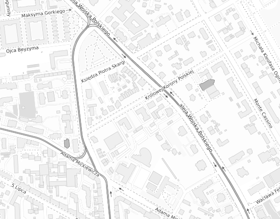 Mapa z adresem organizacji