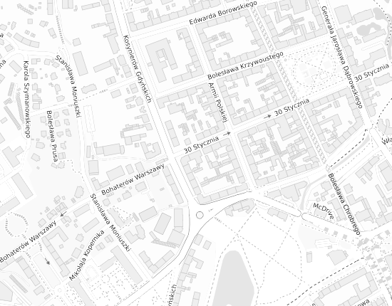 Mapa z adresem organizacji