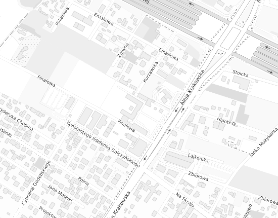 Mapa z adresem organizacji