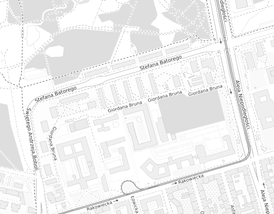 Mapa z adresem organizacji