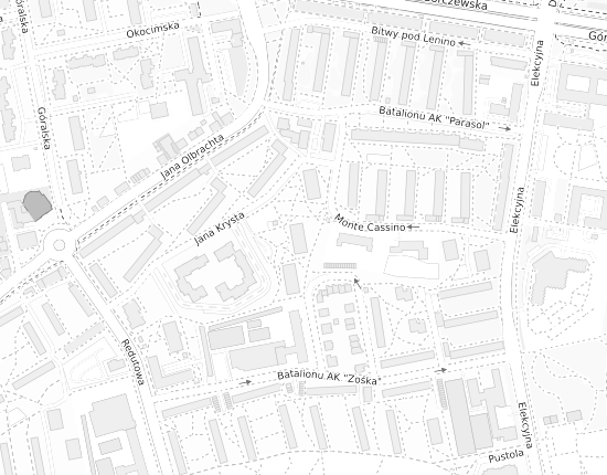 Mapa z adresem organizacji