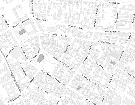 Mapa z adresem organizacji