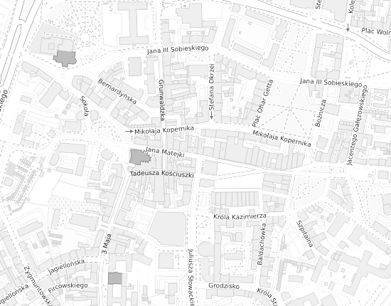 Mapa z adresem organizacji