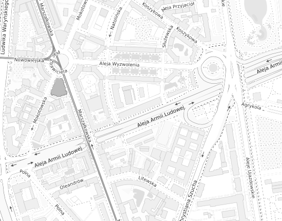 Mapa z adresem organizacji