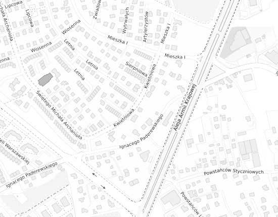 Mapa z adresem organizacji