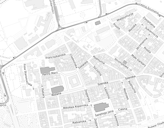 Mapa z adresem organizacji
