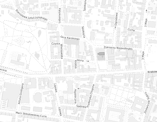 Mapa z adresem organizacji