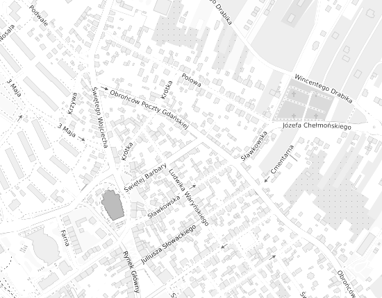 Mapa z adresem organizacji