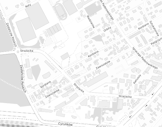 Mapa z adresem organizacji