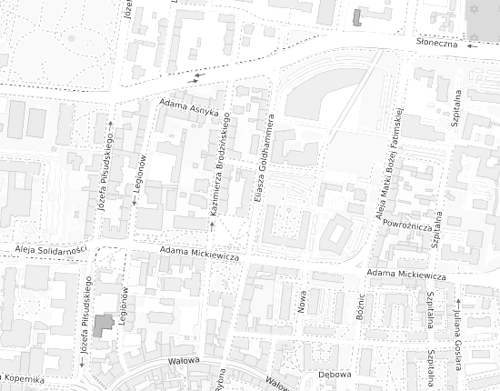 Mapa z adresem organizacji