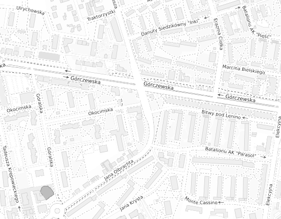 Mapa z adresem organizacji