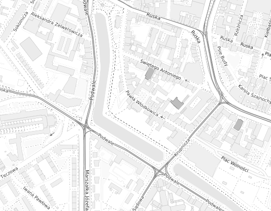 Mapa z adresem organizacji