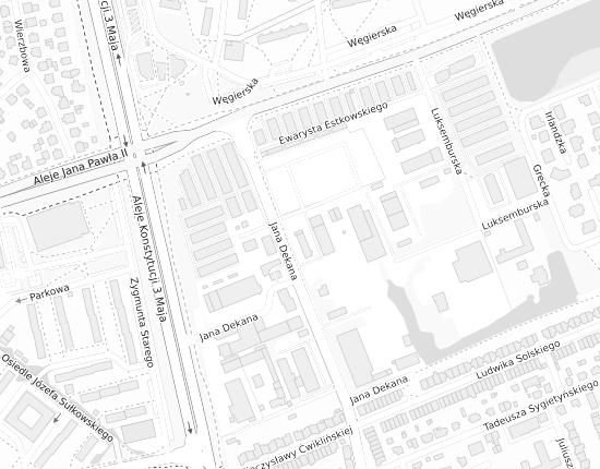 Mapa z adresem organizacji