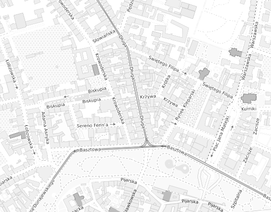 Mapa z adresem organizacji