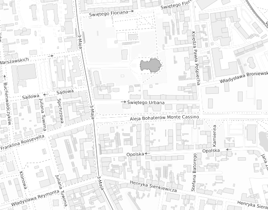 Mapa z adresem organizacji