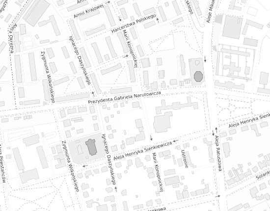 Mapa z adresem organizacji