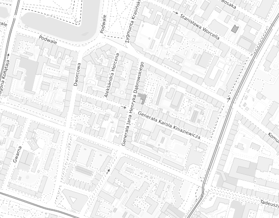 Mapa z adresem organizacji