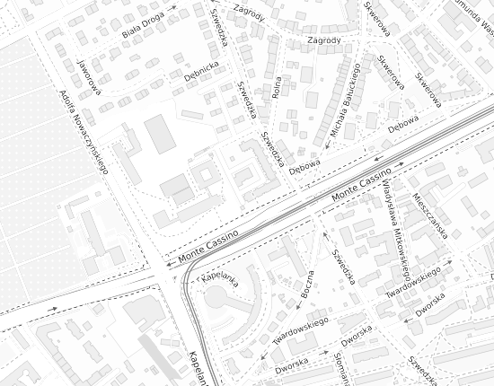 Mapa z adresem organizacji