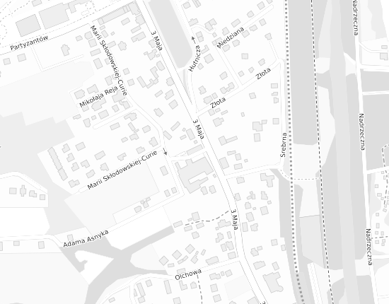 Mapa z adresem organizacji