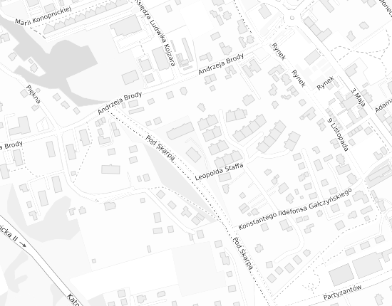 Mapa z adresem organizacji